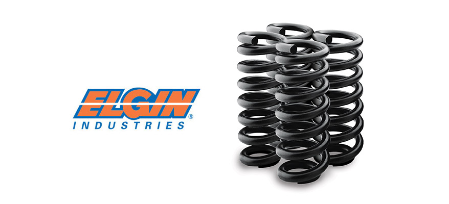 Elgin Industries logo next to a set of coil springs.