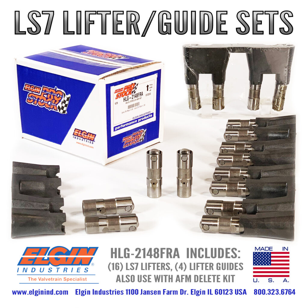 elgin industries ls7 style lifter vortec ls engine afm delete made in usa ls1 roller lifter and guide tray sets