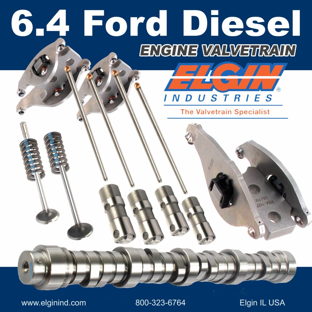 6.4 ford diesel powerstroke engine parts elgin industries camshaft valve rocker arm push rod